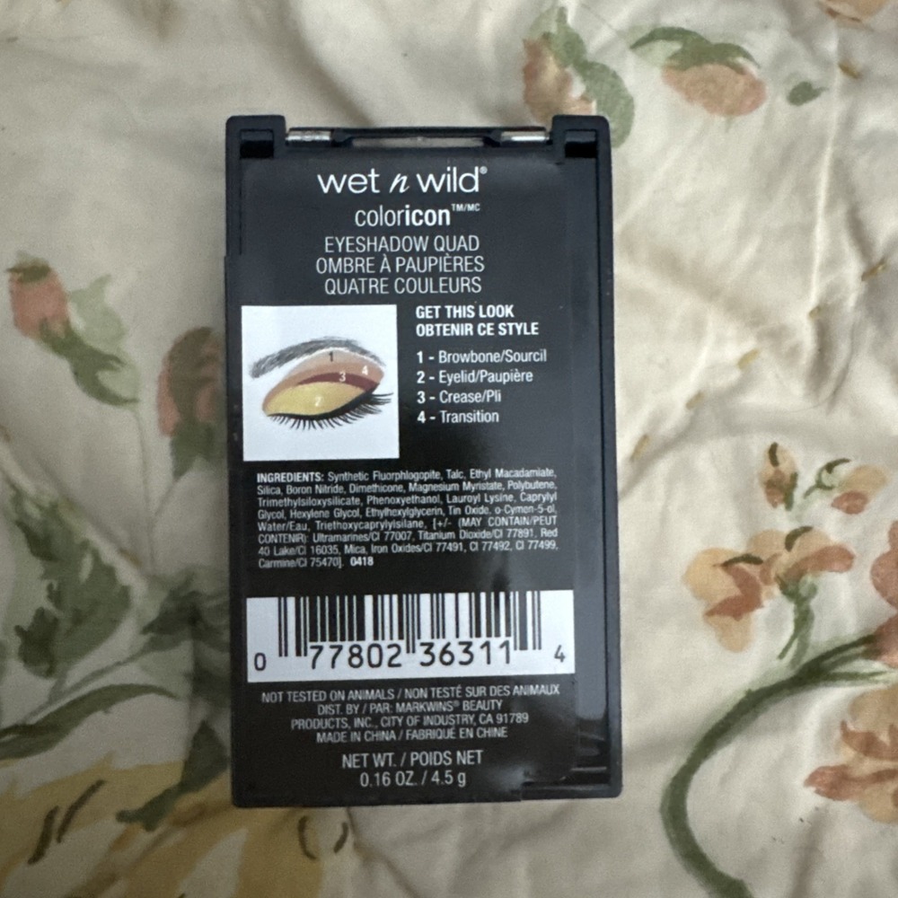 wet n wild ColorIcon EYESHADOW QUAD 38311 Fit for a Queen .16oz - Picture 2 of 2